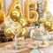 4 Set Gold Balloon Centerpieces for Table, Balloon Stand Kit (Gold)
